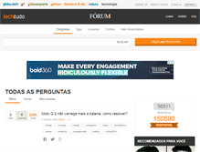Tablet Screenshot of forum.techtudo.com.br